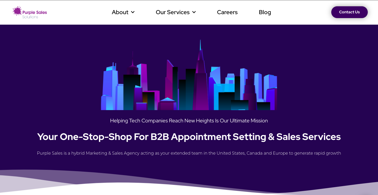 Purple Sales hybrid marketing and sales agency