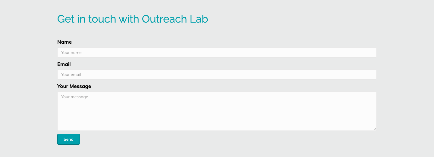 outreach solutions contact form