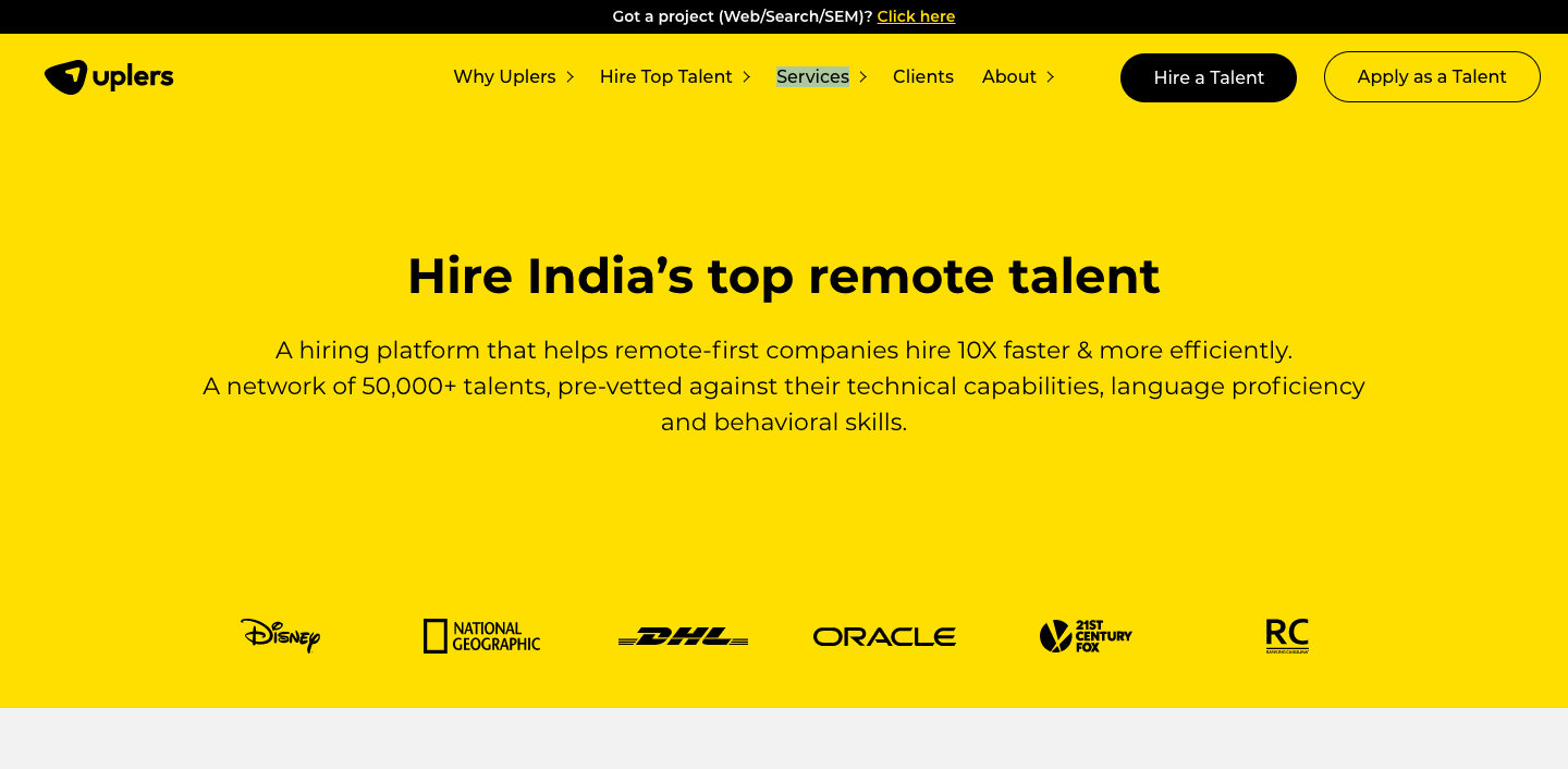 Uplers remote talent platform