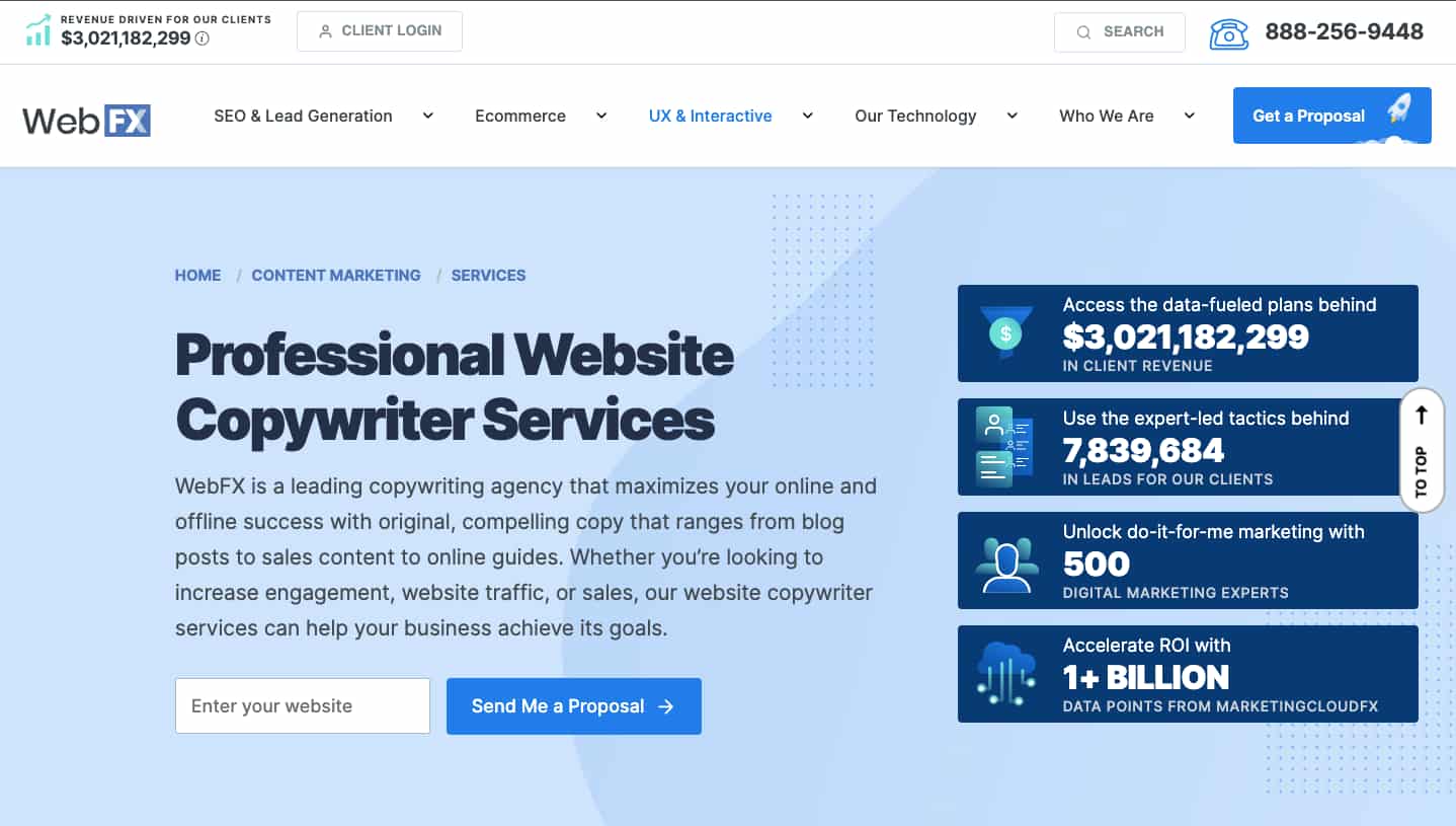webfx the right copywriting service for digital ads