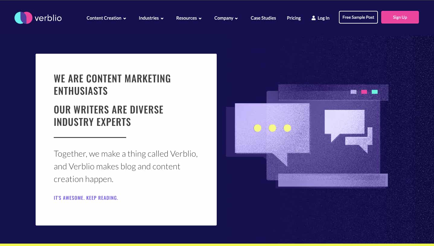 verblio copywriting for search engines