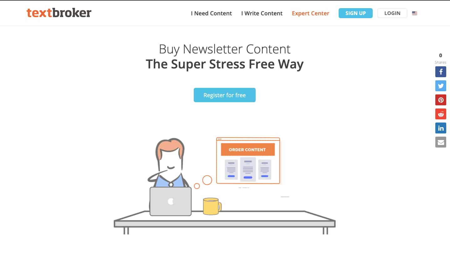 text broker buy compelling content newsletter writers