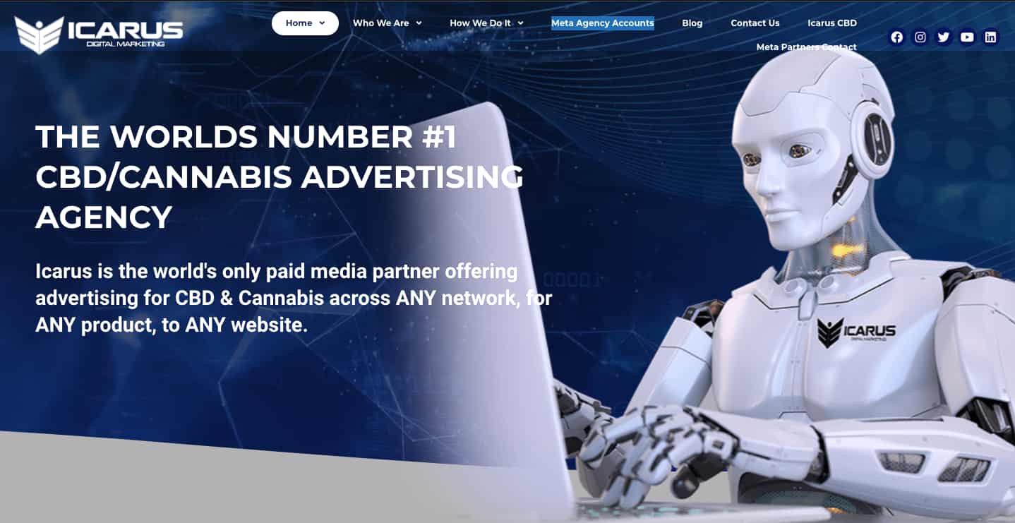 Icarus paid media advertising agency for CBD advertising