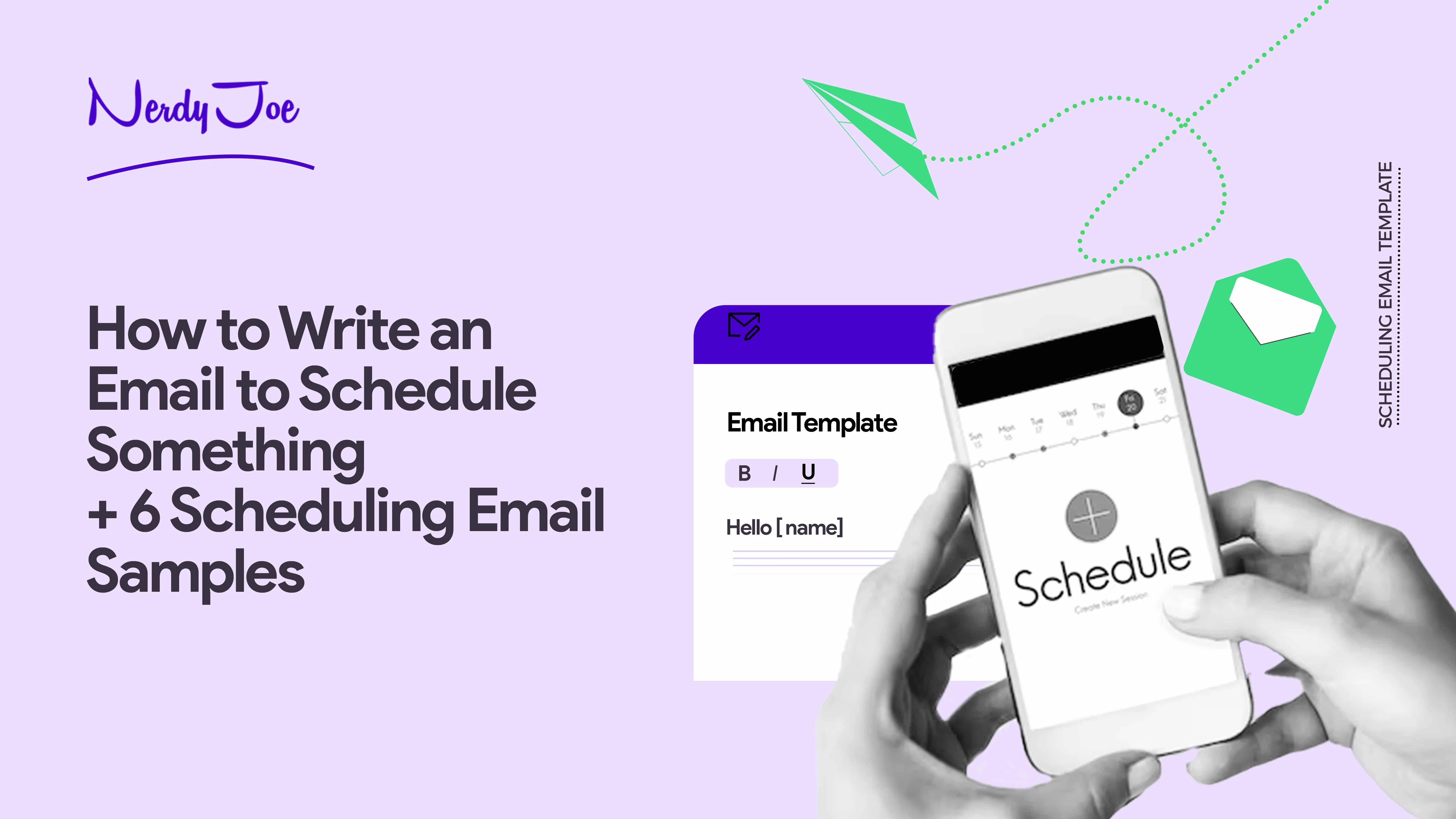 How to Write an Email to Schedule Something With 6 Samples