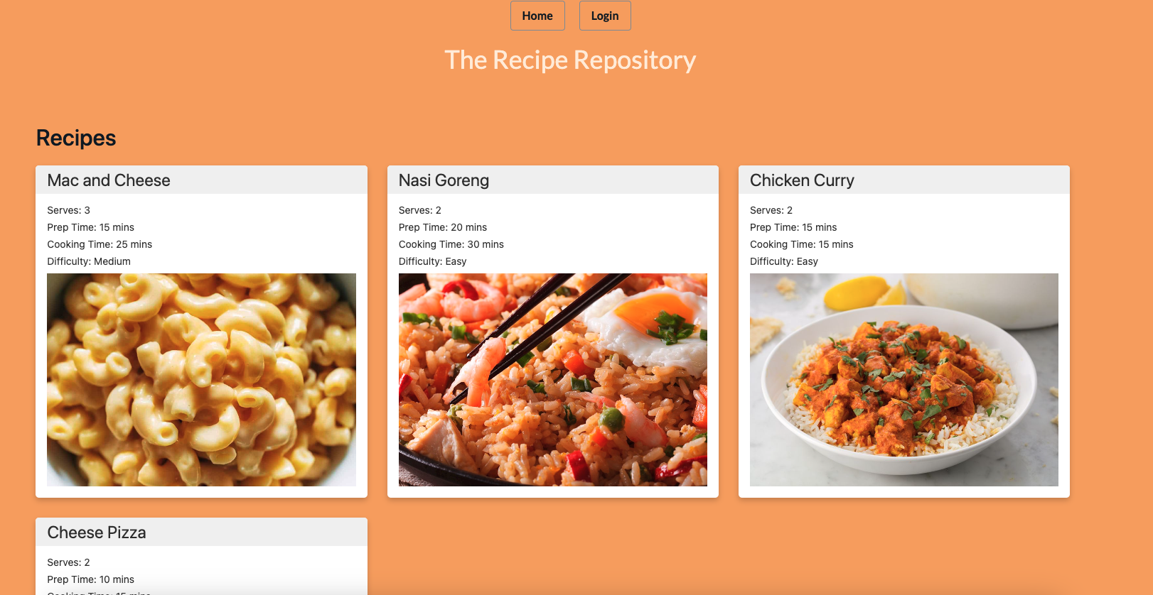 recipe repository