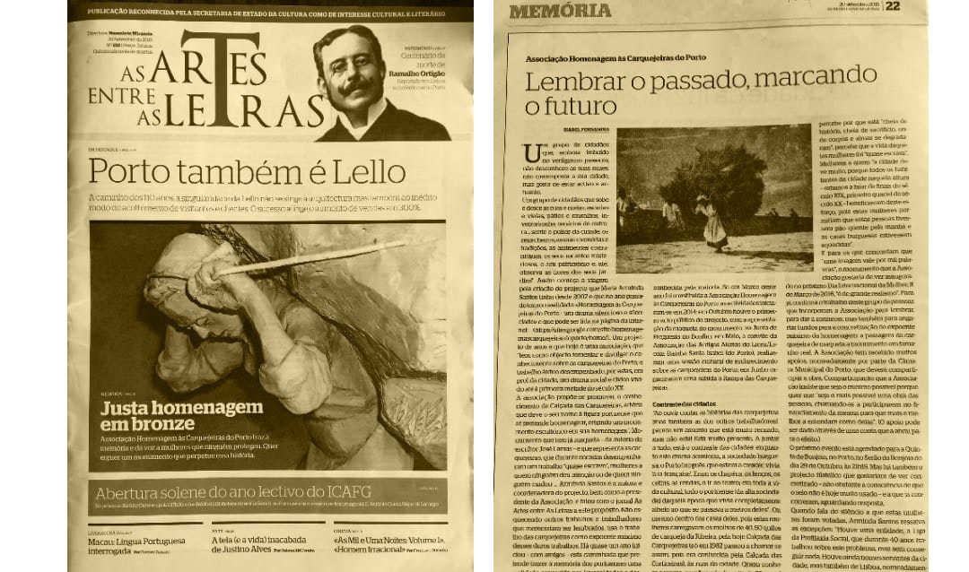 Jornal "As artes entre as letras" - 30 setembro 2015