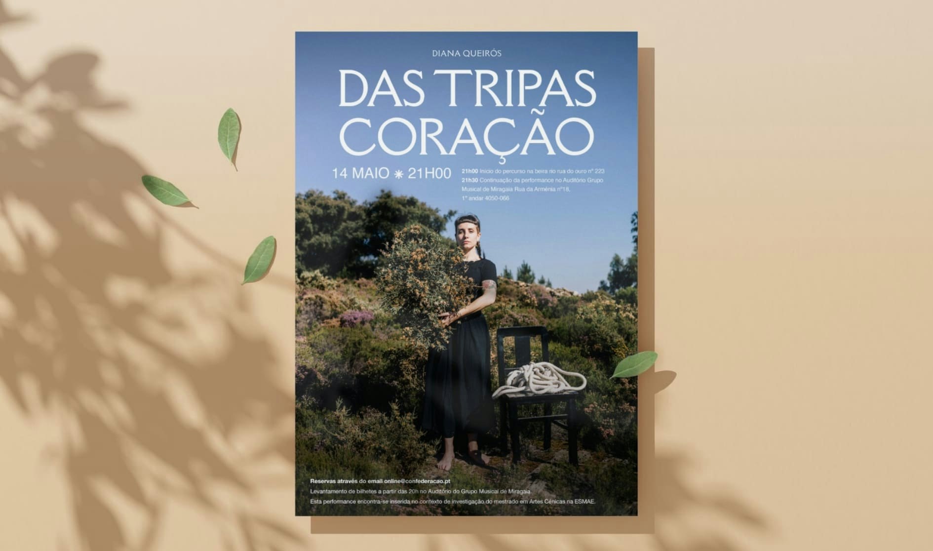 Cartaz do evento - Homenagem às  Carquejeiras Cartaz Diana Queirós