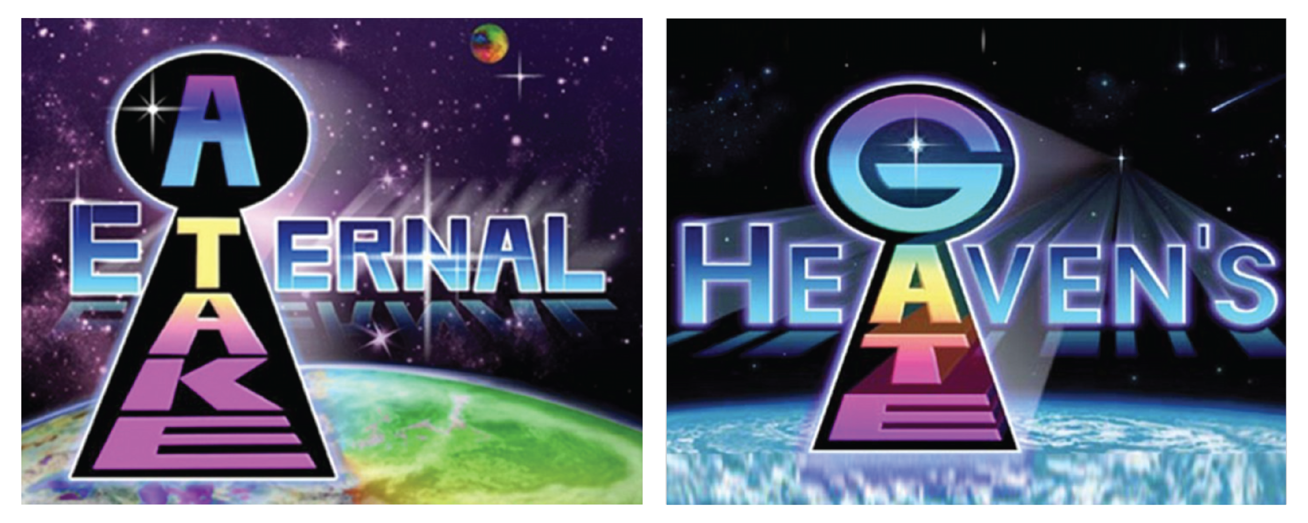 Lil Uzi Vert album art as it compares to the Heaven's Gate Cult logo