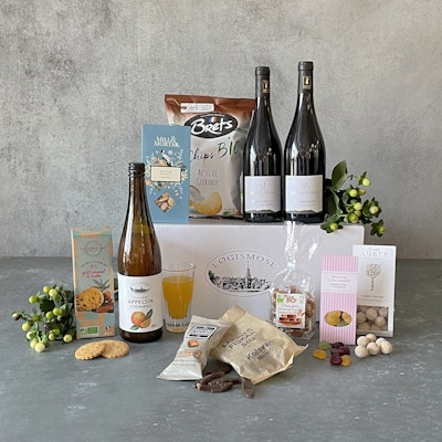 vin sodavand slik nødder klik chips vin