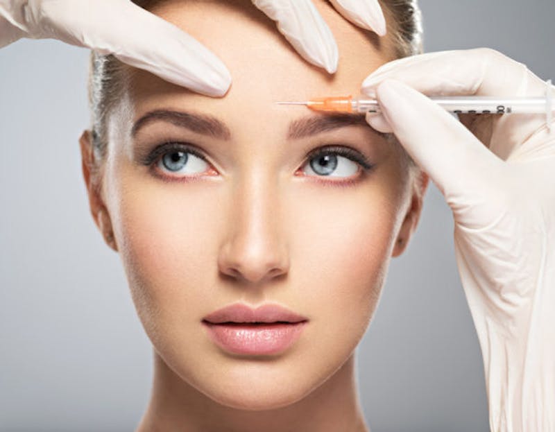 a woman getting botox