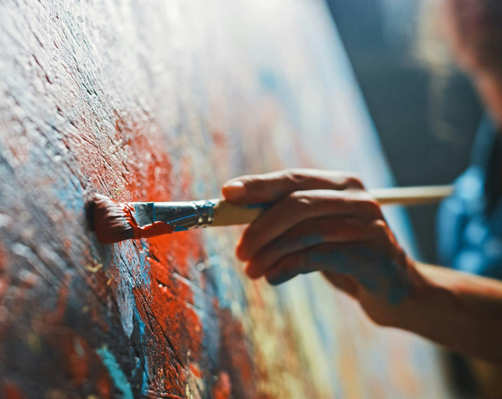 an image of a person painting