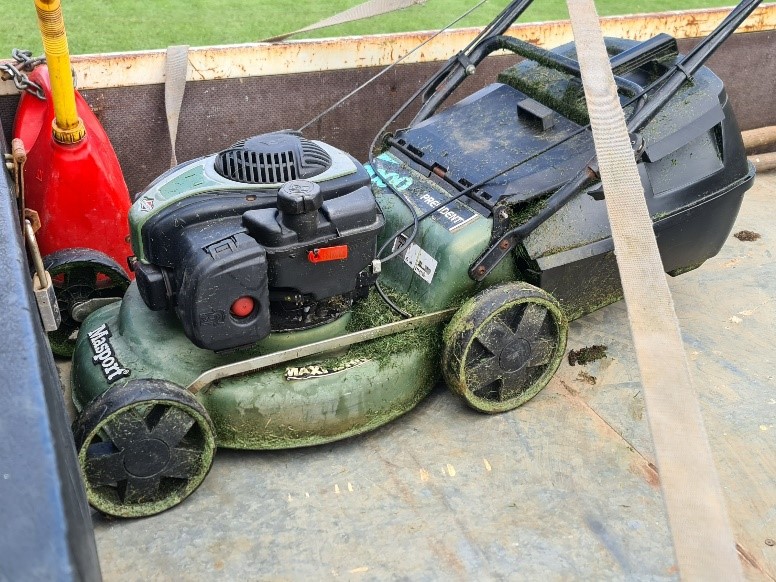 mowing incident