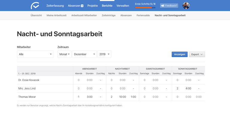 Neuer Bericht "Nacht- und Sonntagsarbeit"
