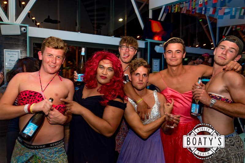 ladyboy comp at airlie beach base backpackers