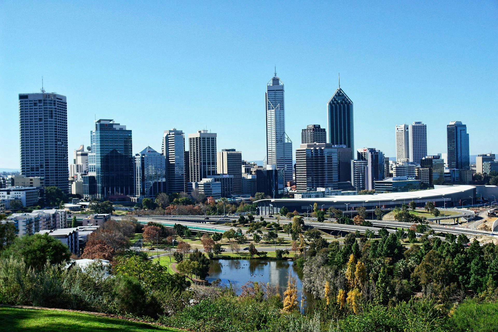 perth from kings park