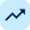 Icon of a blue arrow with light blue background