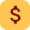 Icon dollar sign with yellow background