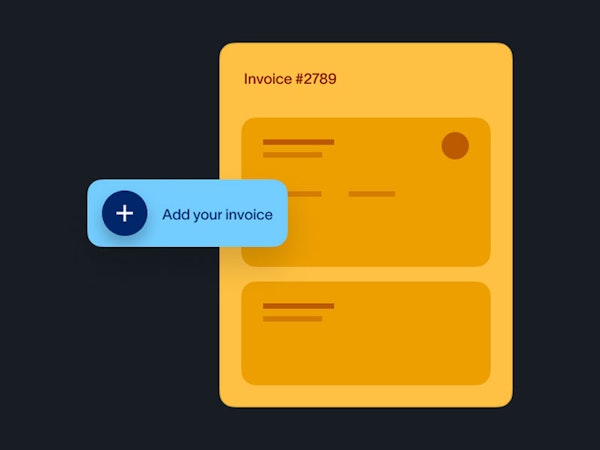 Picture representing an invoice being added