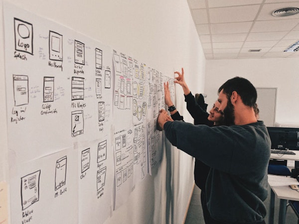 Image of people working at an office