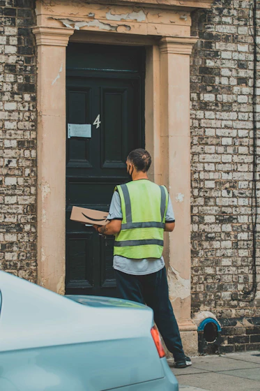 Image of a man delivering a package