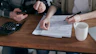People review paperwork