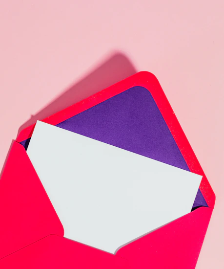 Open envelope with a message inside