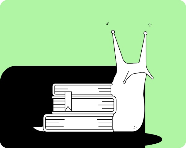 Illustration representing slow-moving paperwork