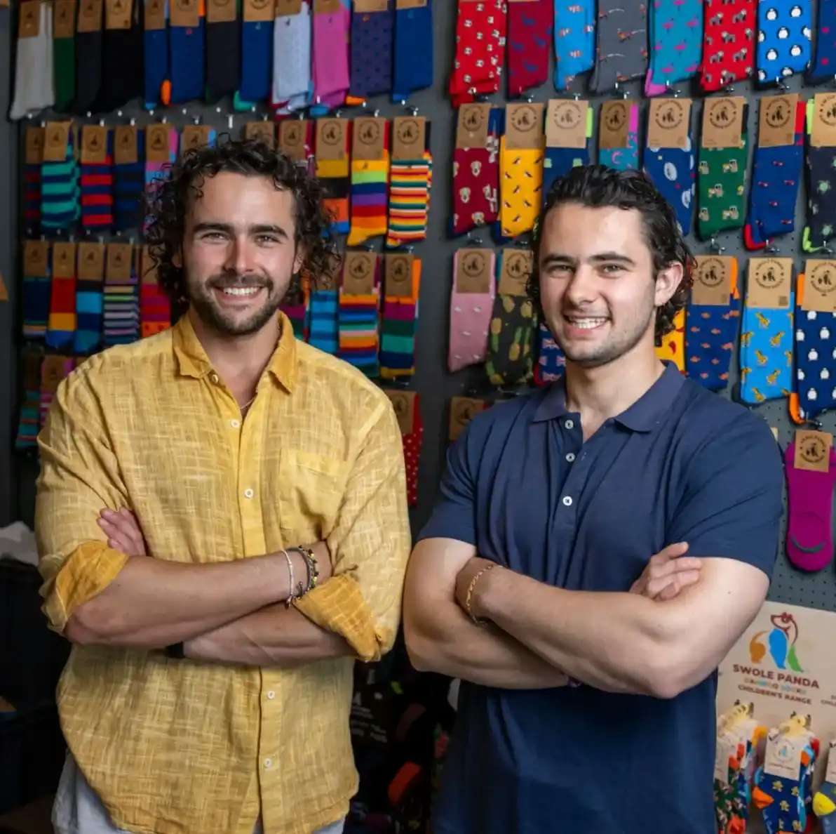 Brothers Oliver and James Slacke, co-founders of Swole Panda