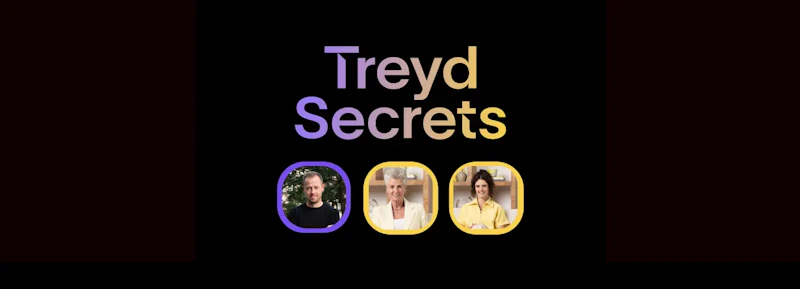 Treyd Secrets x Absolute Collagen article cover featuring host Peter Beckman and co-founders Maxine and Darcy Laceby