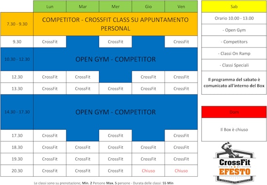 1464884928 orario corsi