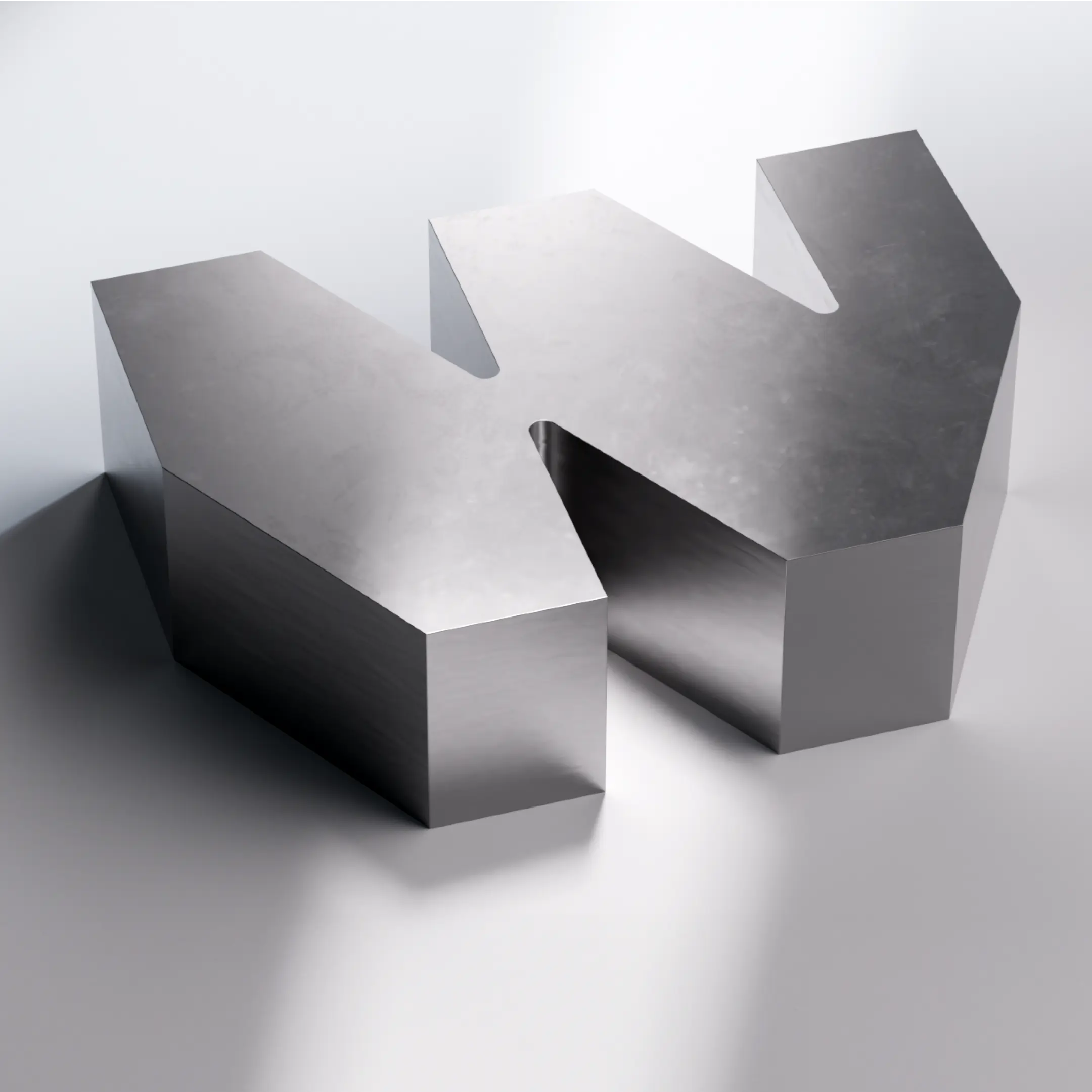 3D Wibe logo in metal