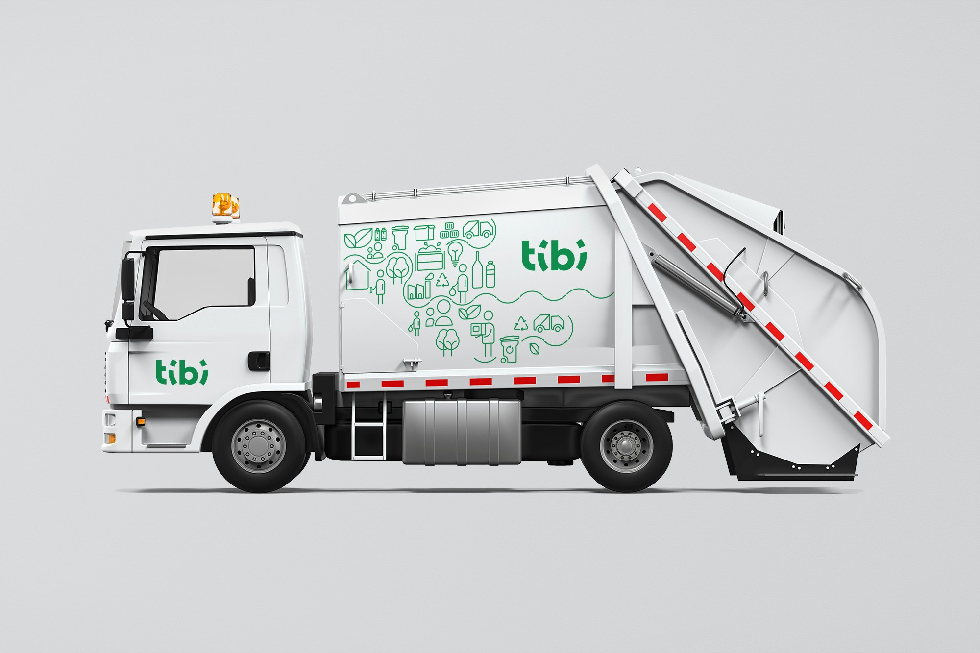 Tibi, gestion déchets, Charleroi, logo, branding
