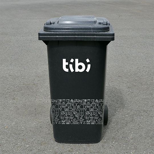 Tibi, gestion déchets, Charleroi, logo, branding