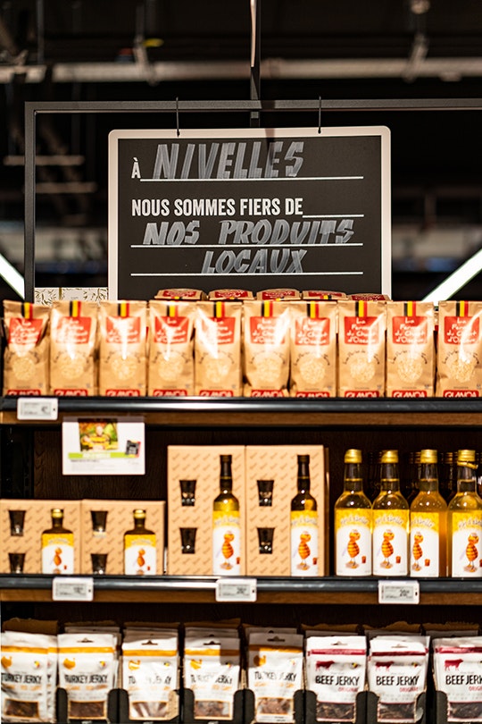 Delhaize Nivelles, design, concept