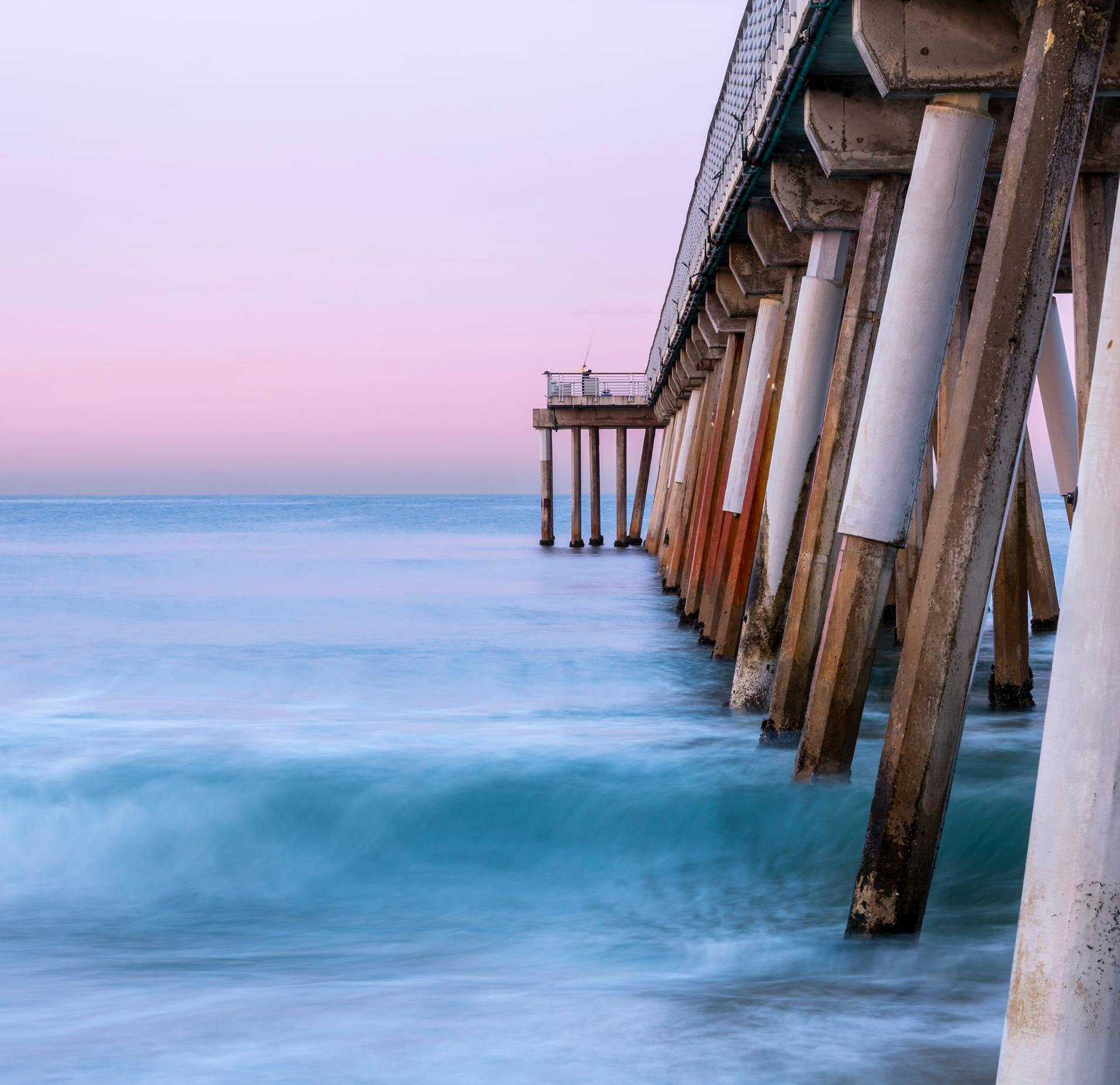 View of a Pier on the Ocean