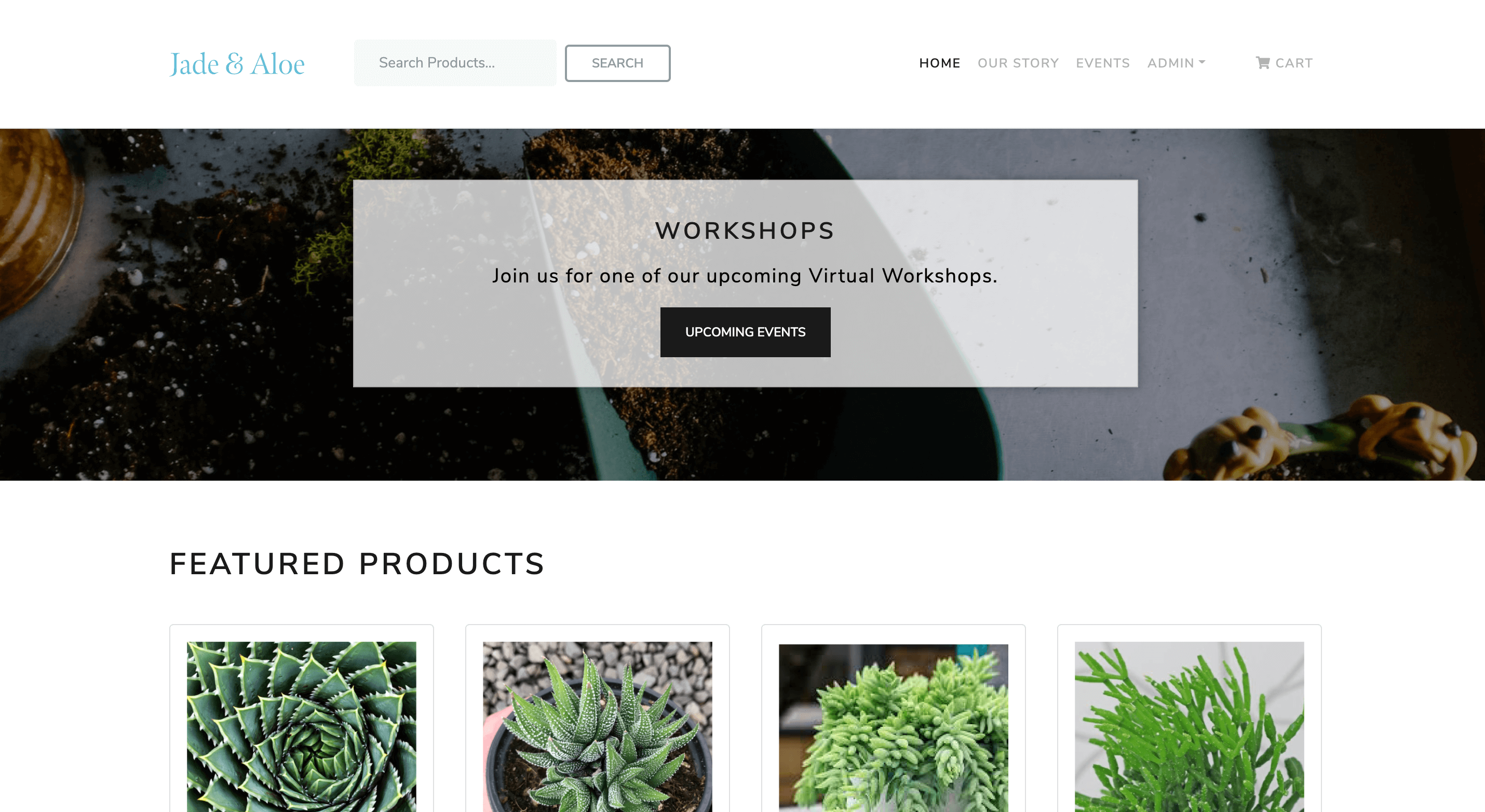 Jade & Aloe - Homepage