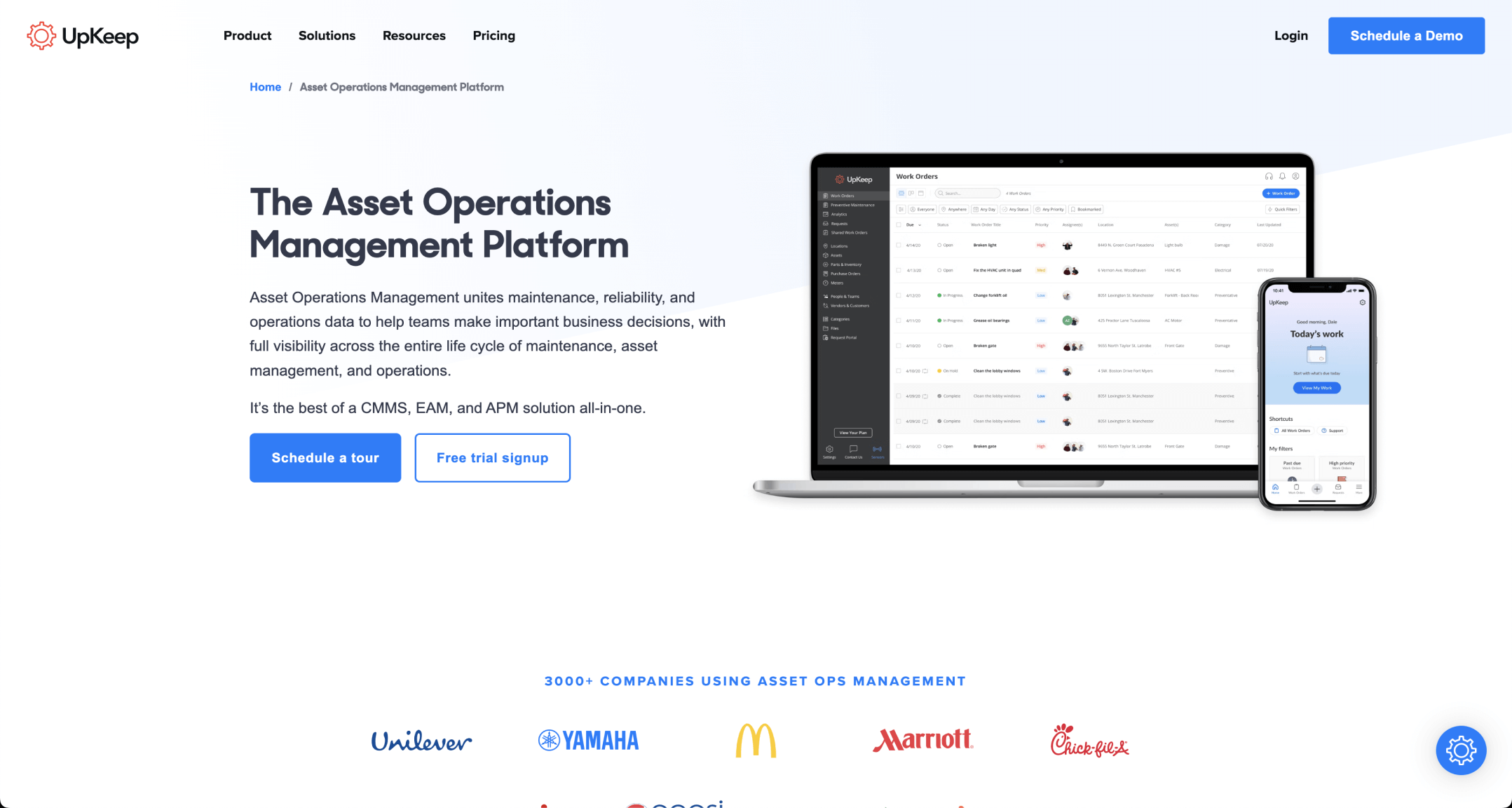 UpKeep - Maintenance Page