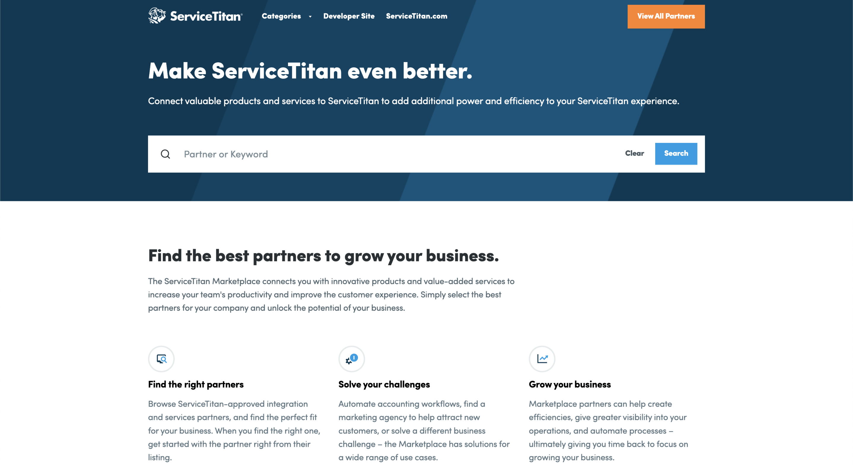 ServiceTitan Marketplace - Homepage