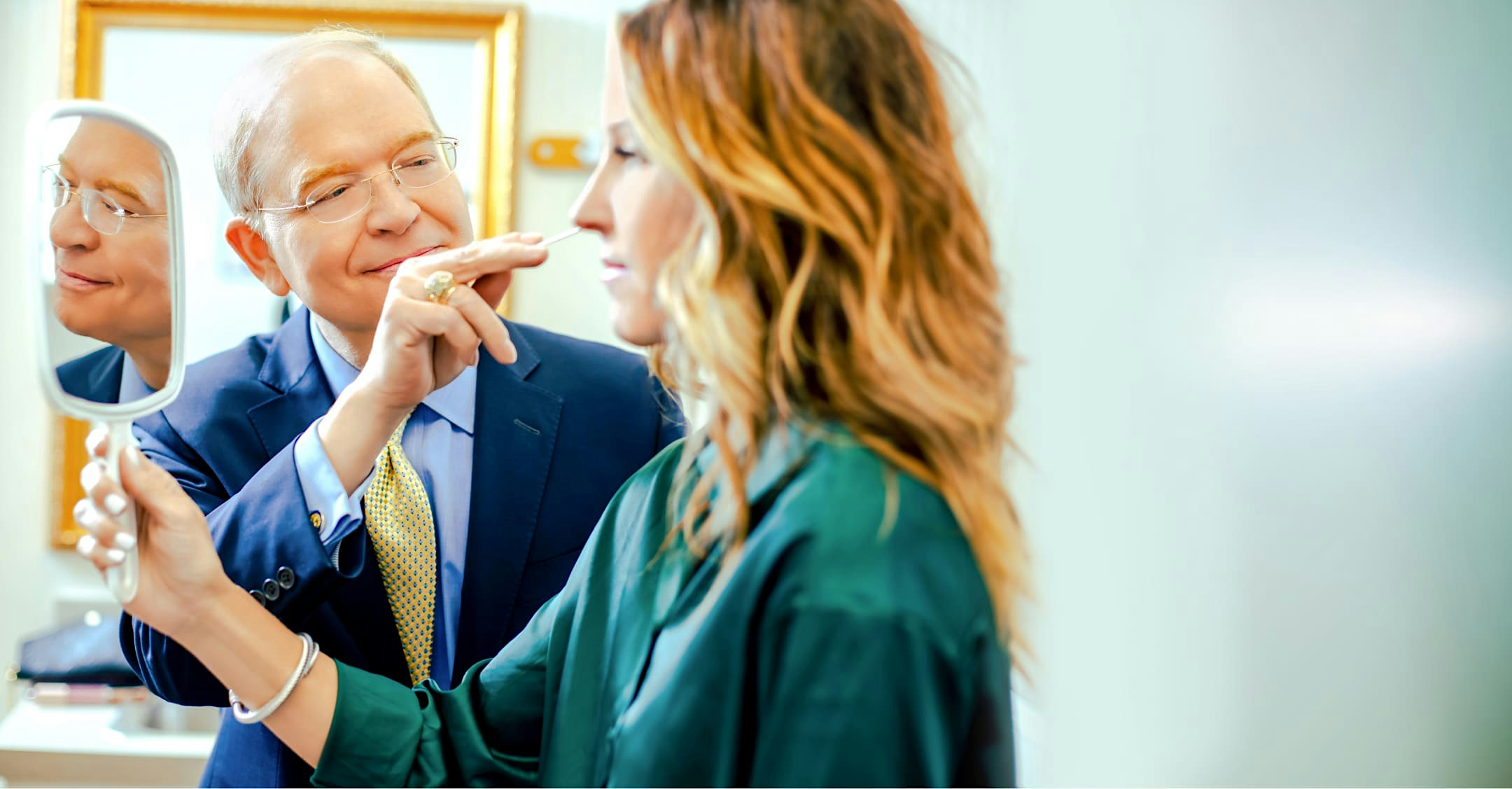 Dr. Pruitt with female patient