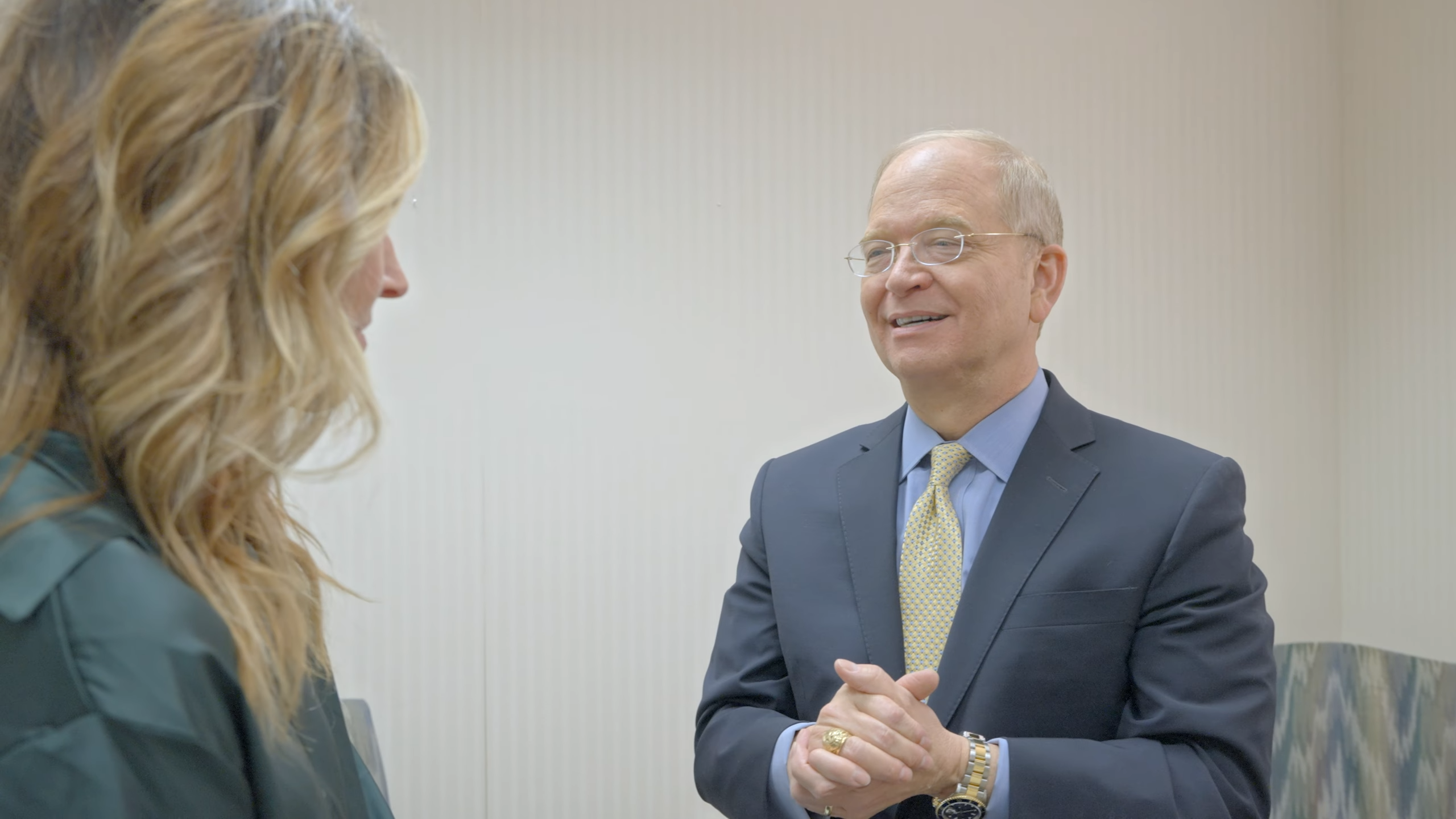 Dr. Pruitt Talking to a Patient