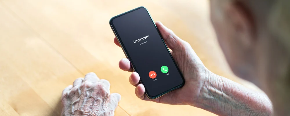 senior scam call from unknown number