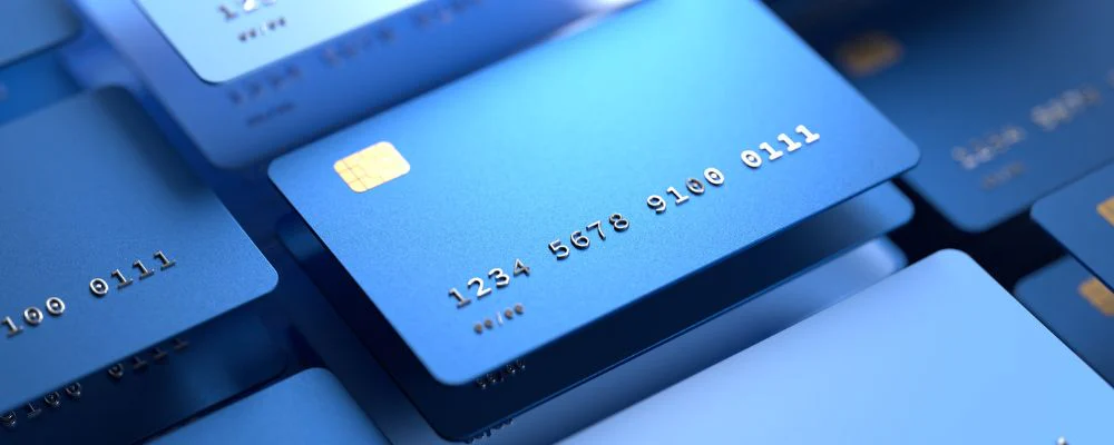 Blue debit or credit cards