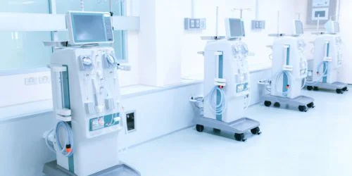 Dialysis machines in hospital