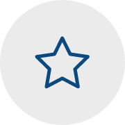 Blue outline of a star