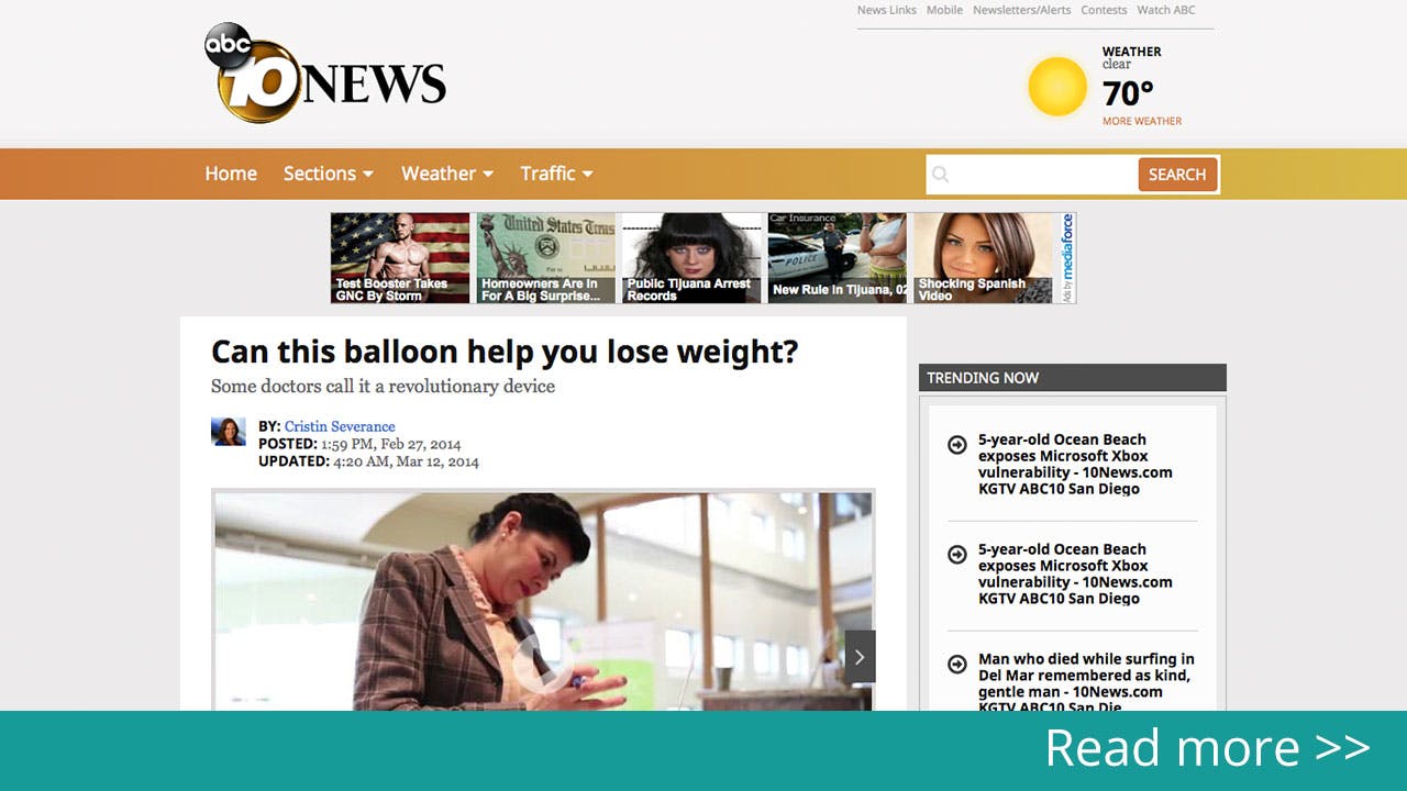 Abc 10 News San Diego: Can This Balloon Help You To Lose Weight?