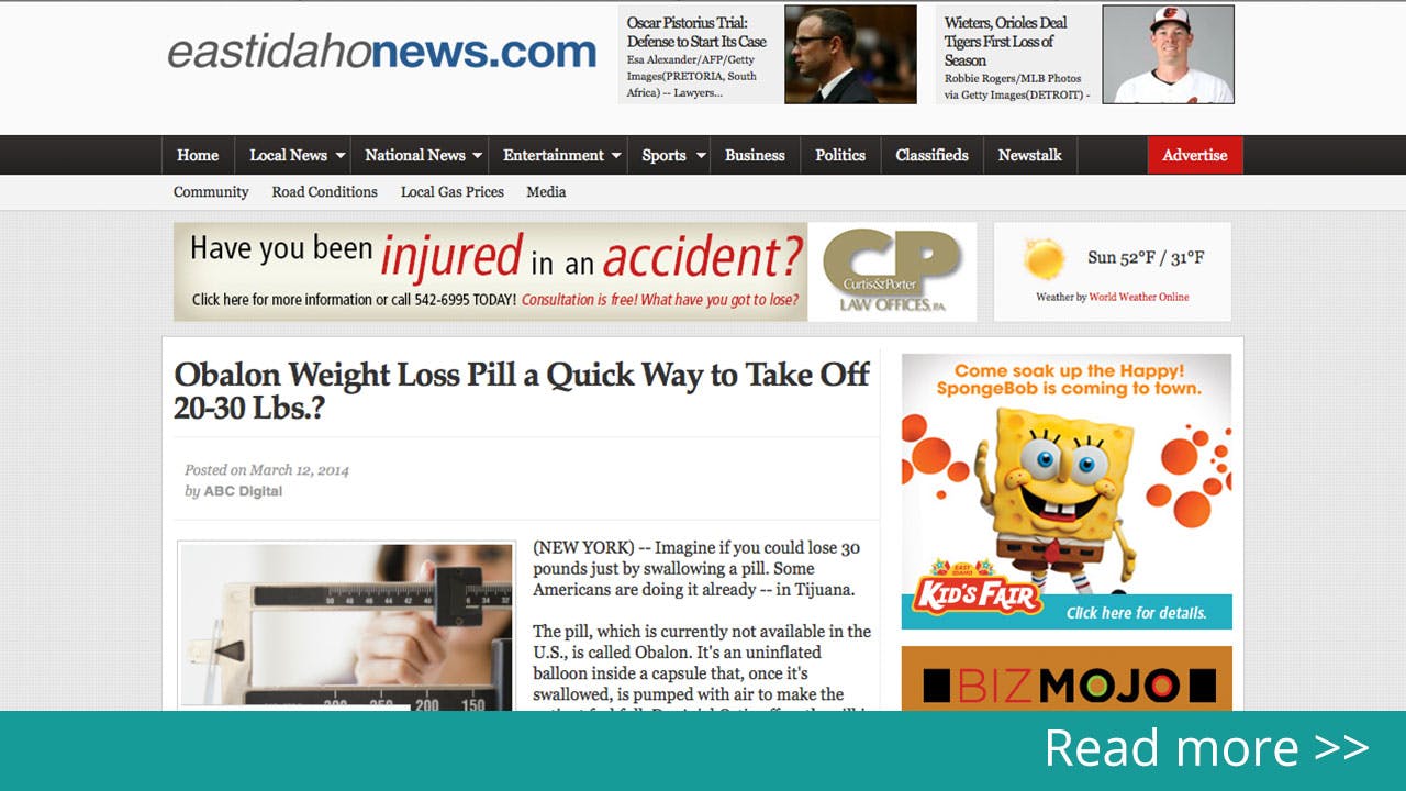 East Idaho News: Obalon Weight Loss Pill A Quick Way To Take Off 20-30 Lbs.?