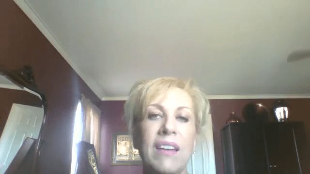 Woman Speaking on Her Webcam