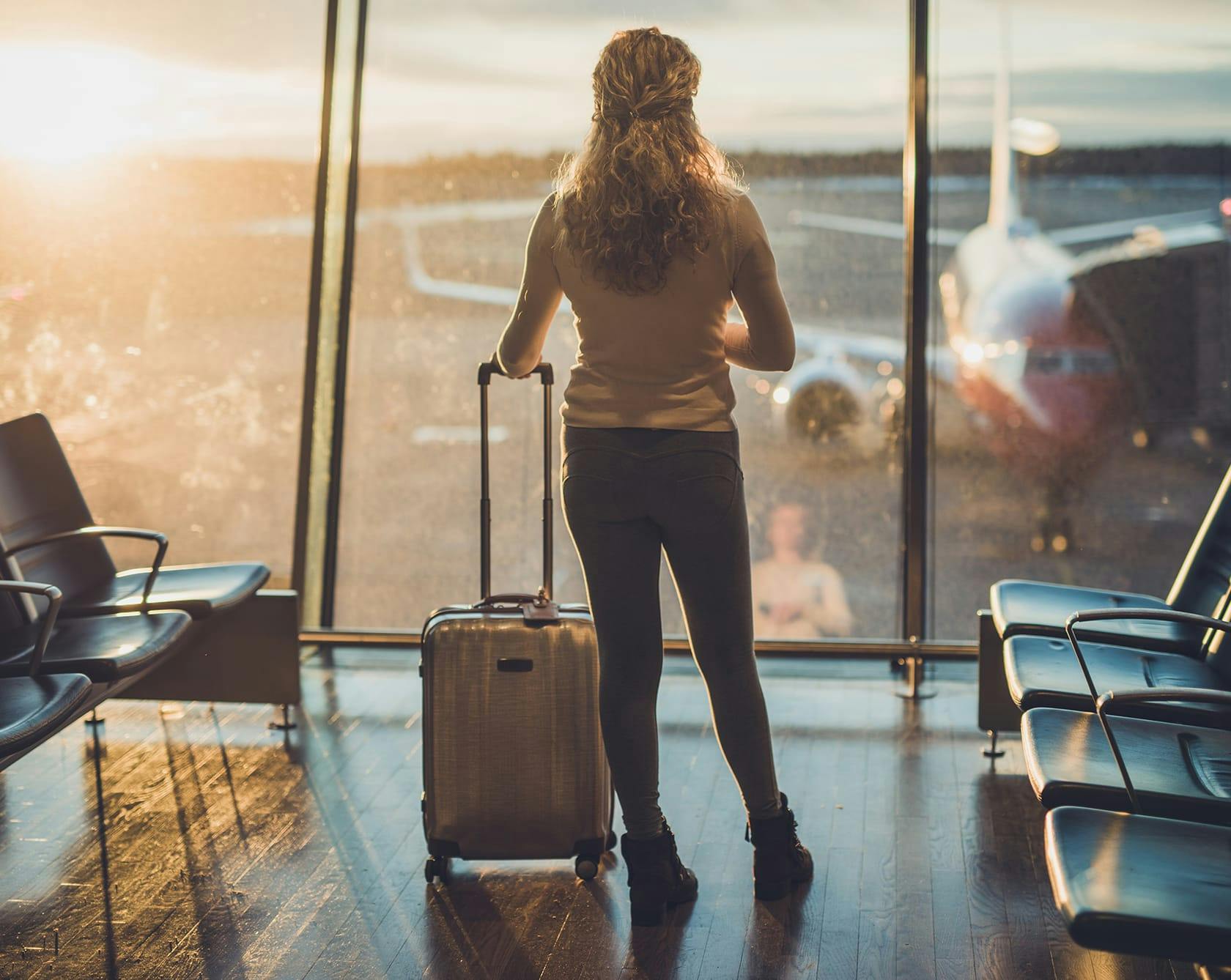 person at the airport