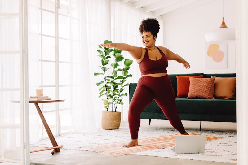 Woman doing yoga