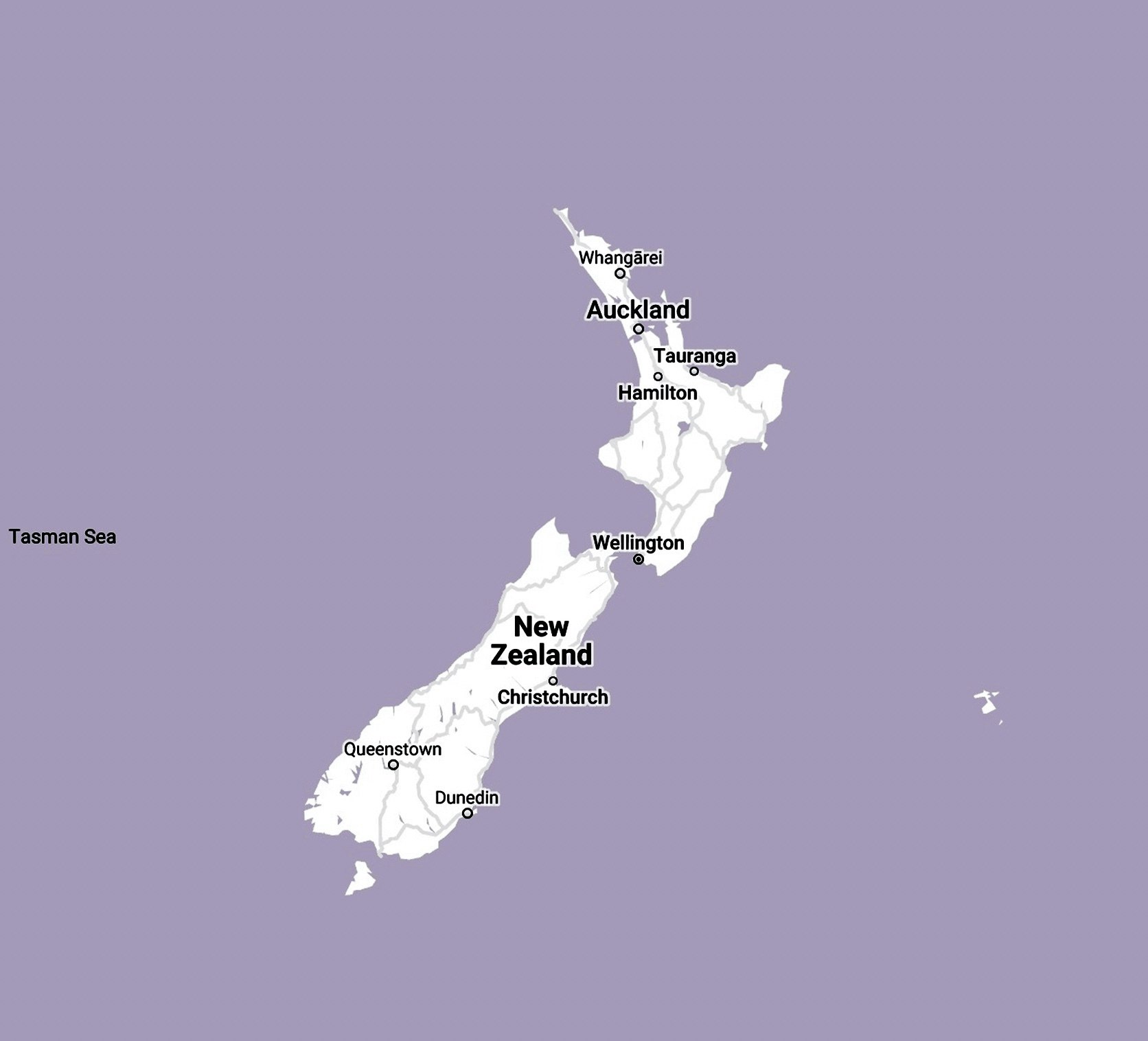 new zealand white map